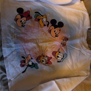 Walt Disney World White Character Print Shirt